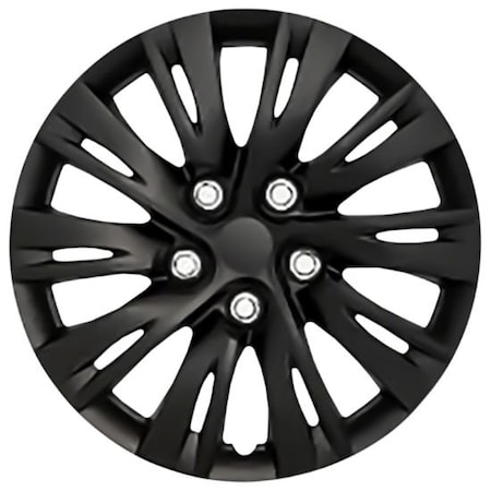 Coast2Coast 16", 10 Split Spoke, Gloss Black, Plastic, Set Of 4, Standard Leg, Master White Carton IWC103716BLK